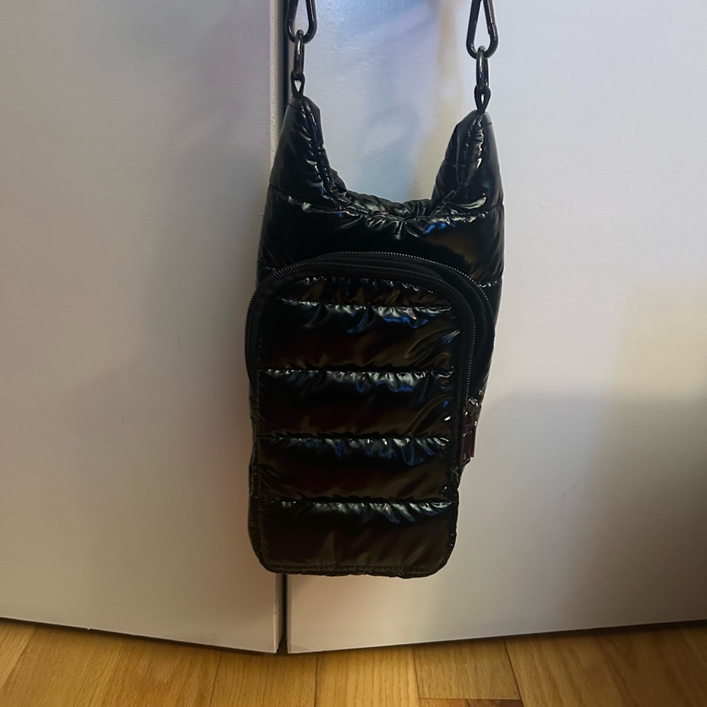 Wanderful crossbody water bottle holder with side wallet compartment